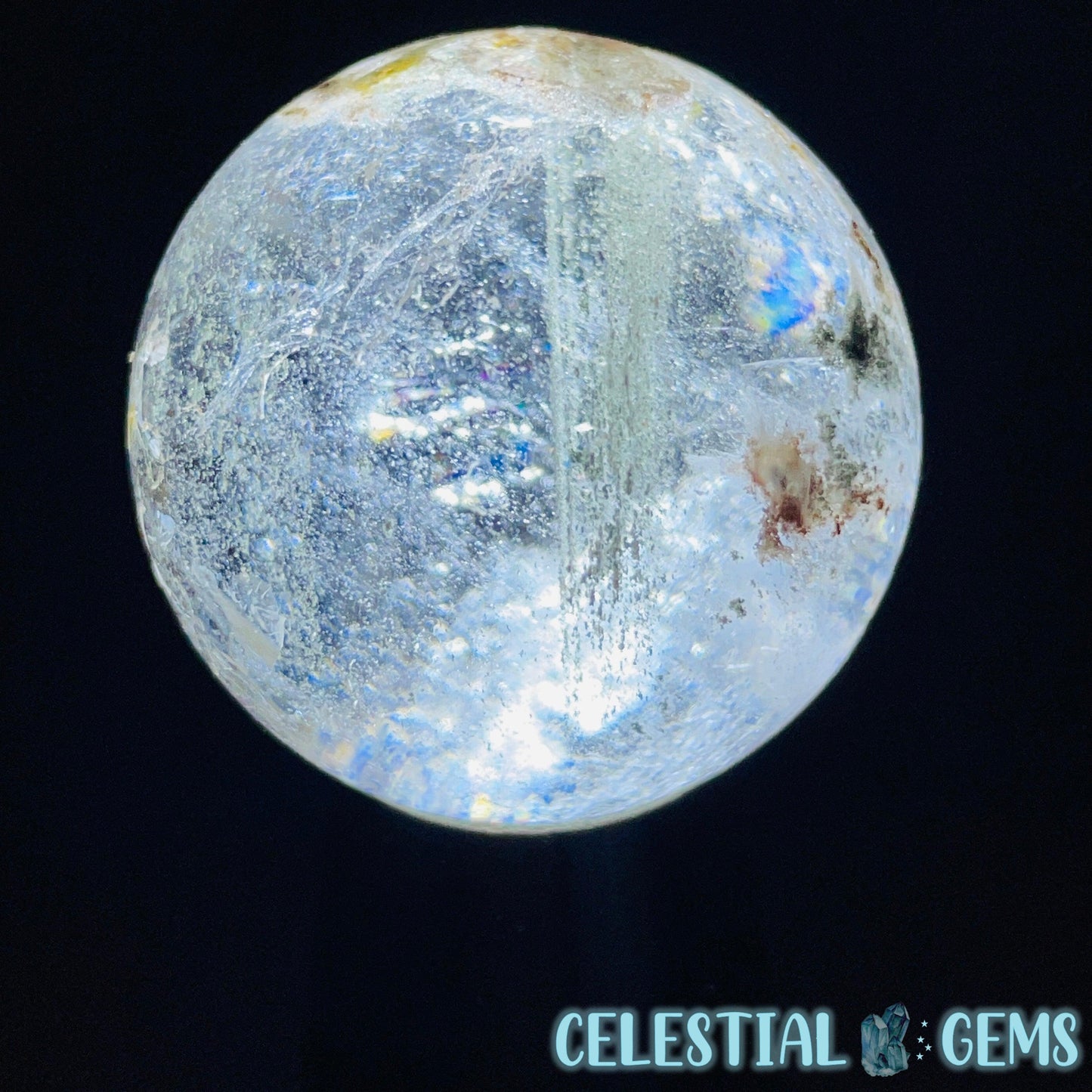 Lodolite Chlorine Garden Quartz Small Sphere
