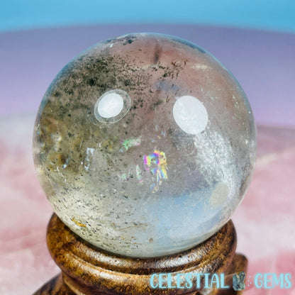Lodolite Chlorine Garden Quartz Small Sphere