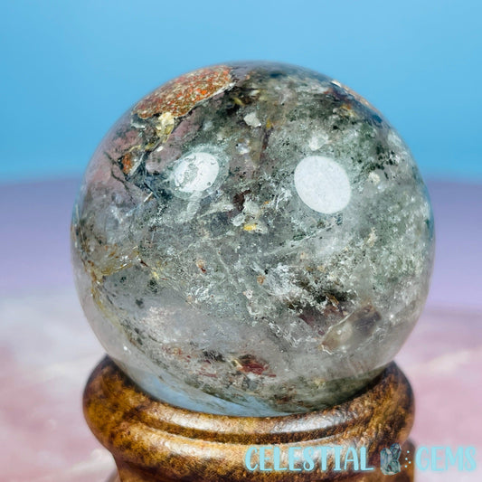 Lodolite Garden Quartz Small Sphere