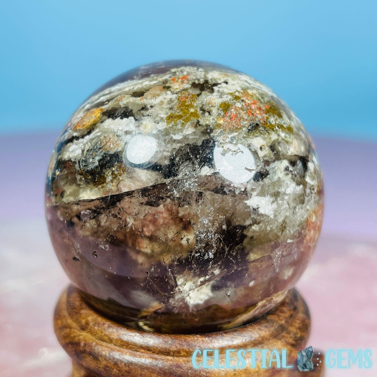 Lodolite Garden Quartz Small Sphere