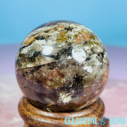 Lodolite Garden Quartz Small Sphere