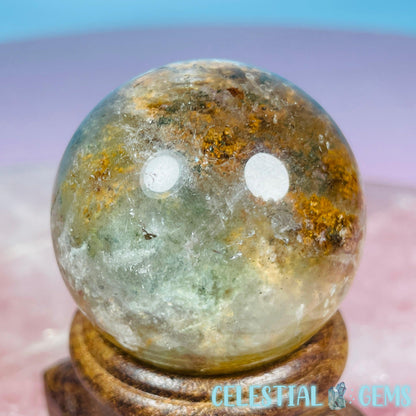 Thousand Layer Lodolite Garden Quartz Small Sphere