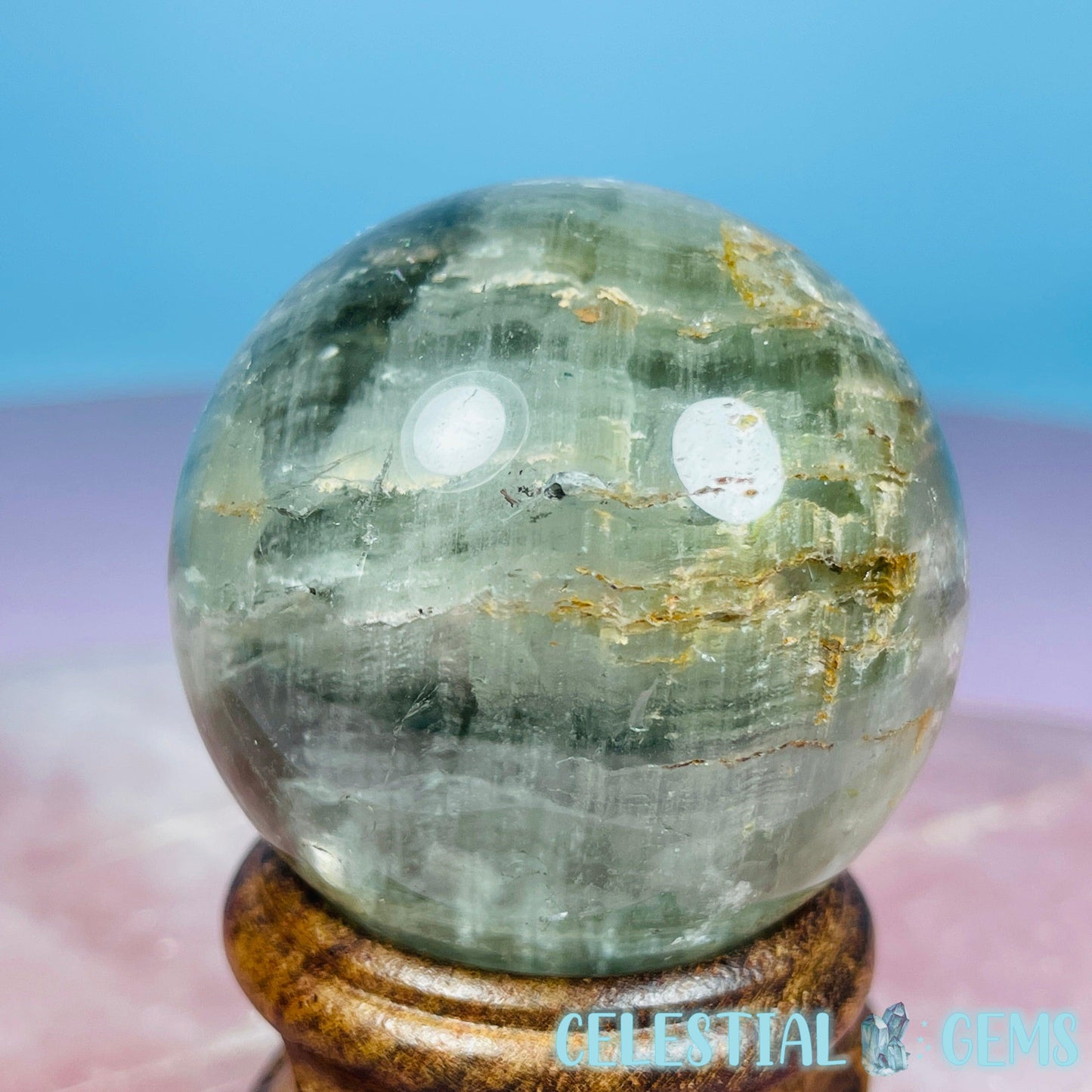 Thousand Layer Lodolite Garden Quartz Small Sphere