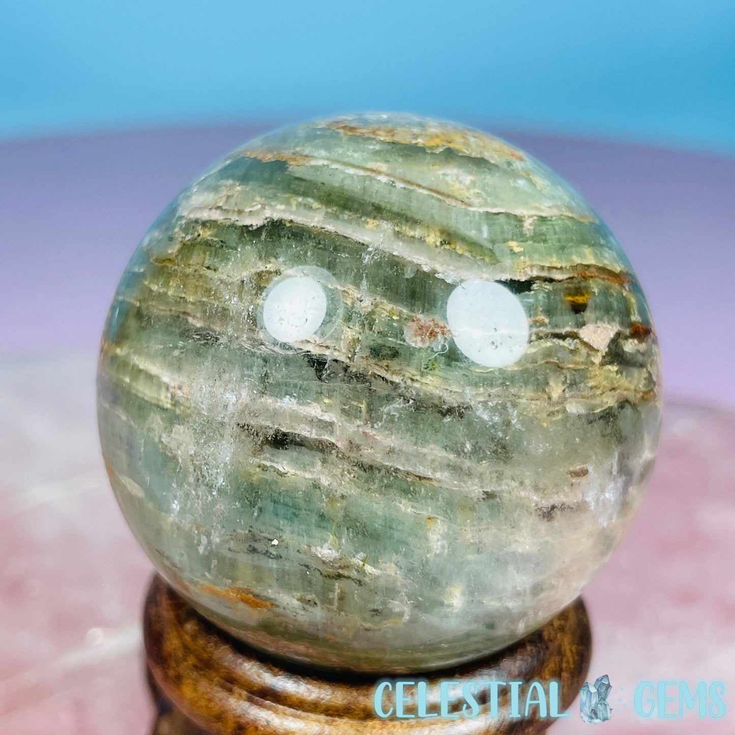 Thousand Layer Lodolite Garden Quartz Small Sphere