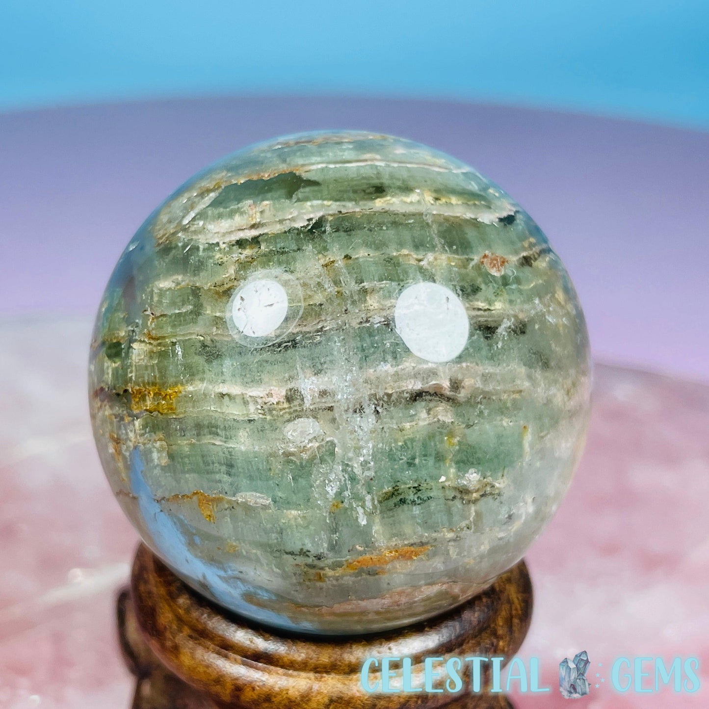 Thousand Layer Lodolite Garden Quartz Small Sphere