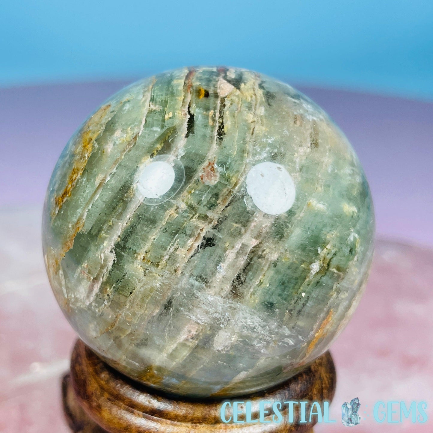 Thousand Layer Lodolite Garden Quartz Small Sphere