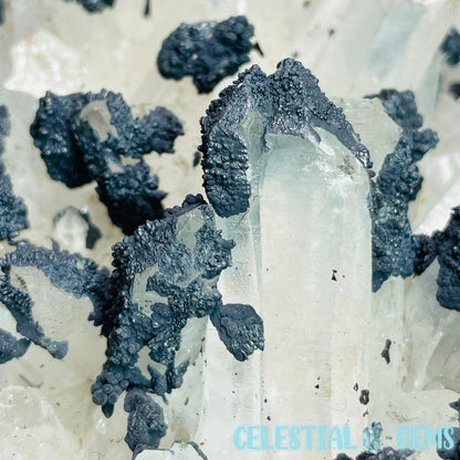 Goethite on Quartz Medium Cluster