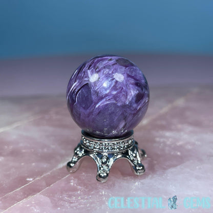 High Grade Charoite Small Sphere