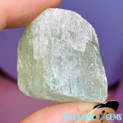 Green Calcite Small Raw Chunk