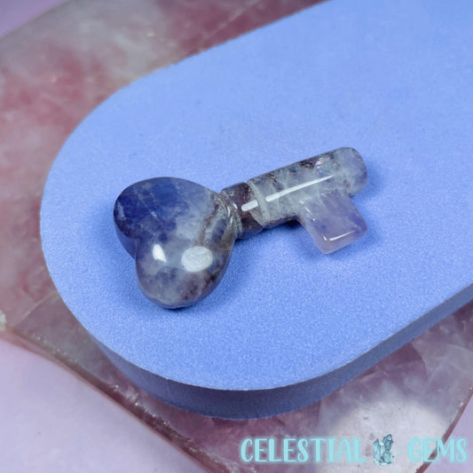 Amethyst Crystal Key Small Carving