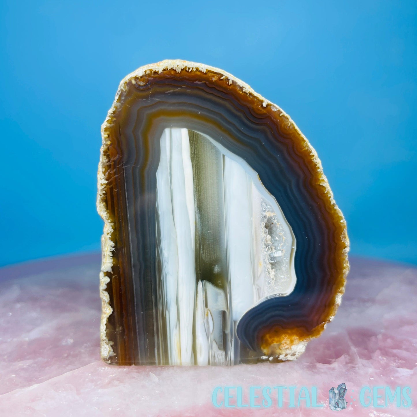 Natural Agate Semi-Polished Small Freeform