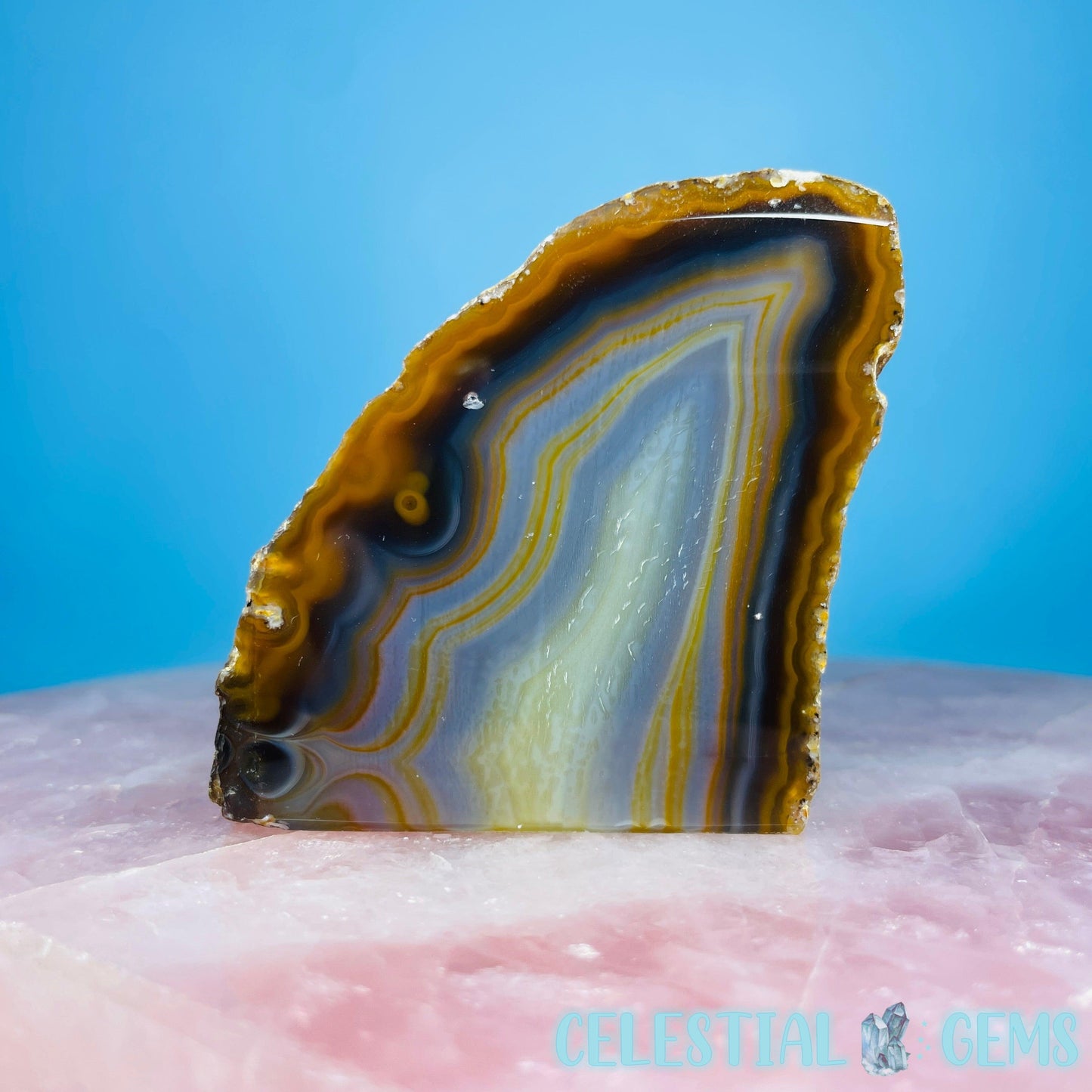 Natural Agate Semi-Polished Small Freeform