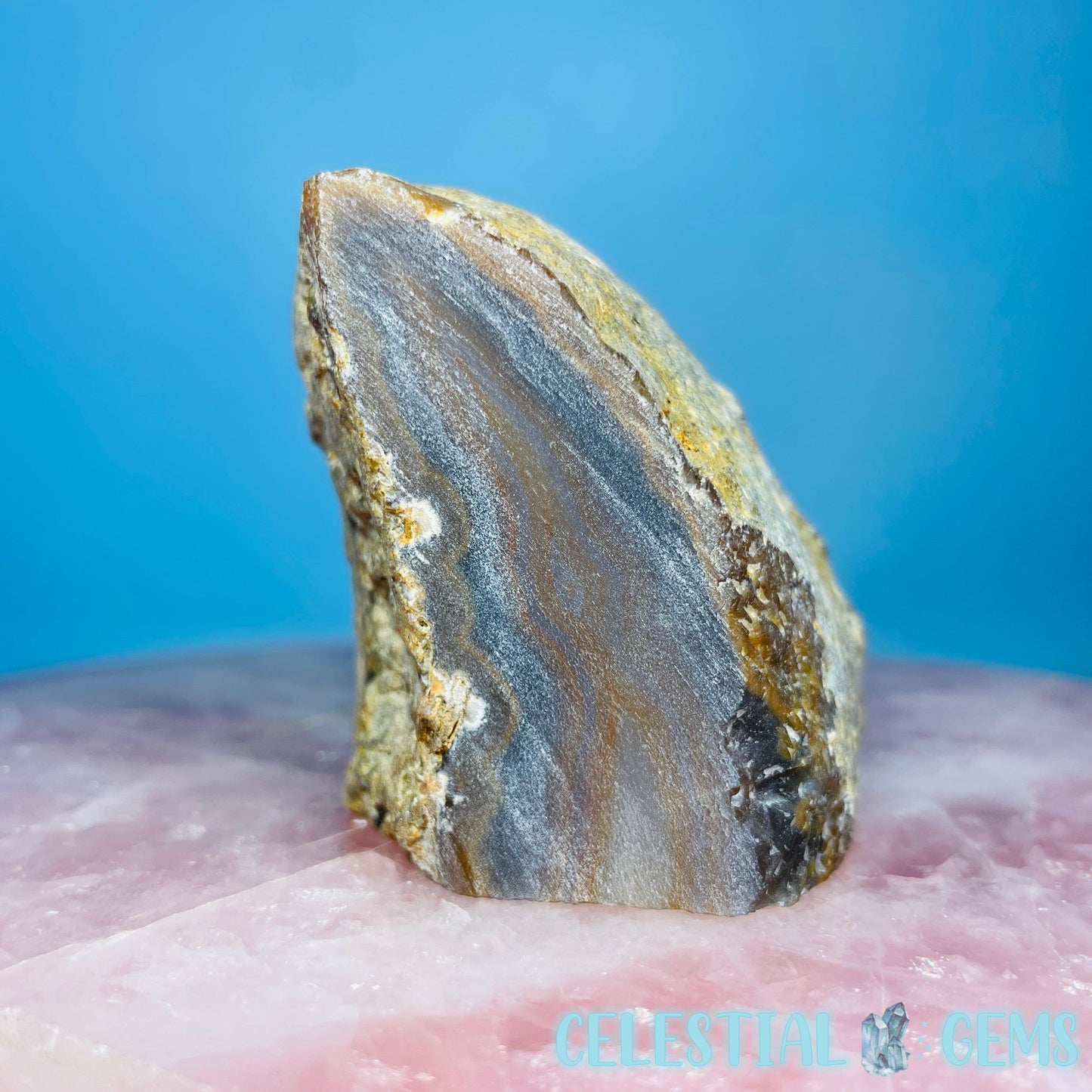 Natural Agate Semi-Polished Small Freeform