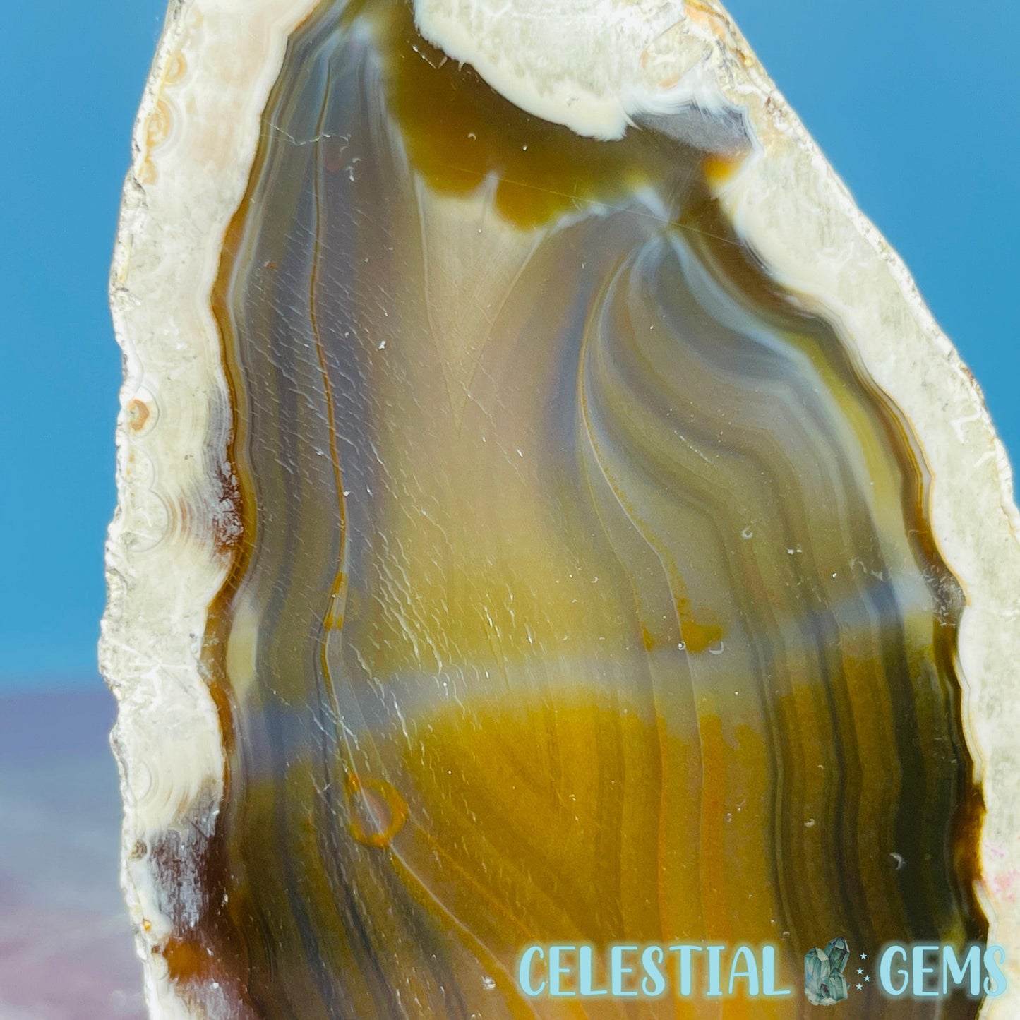 Natural Agate Semi-Polished Small Freeform