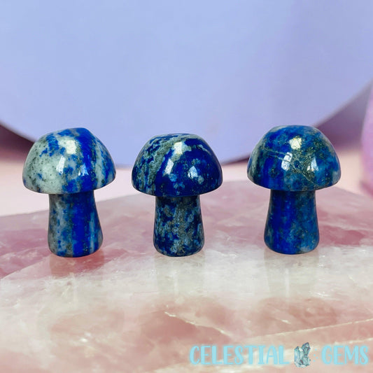 Lapis Lazuli Mushroom Mini Carving