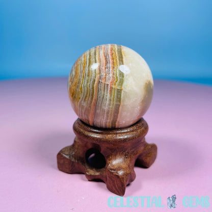 Banded Onyx Calcite Sphere - Small