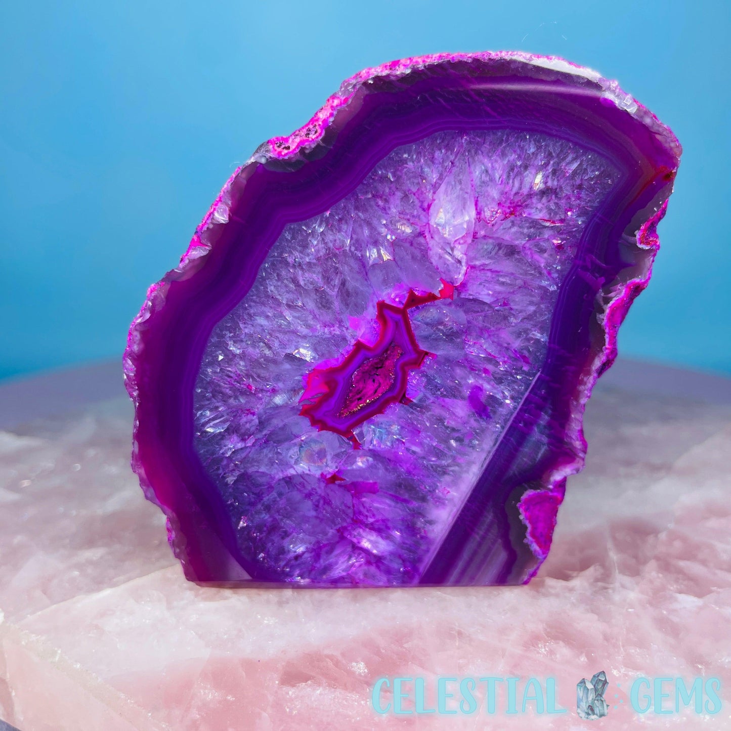 Pink Agate Semi-Polished Small Freeform