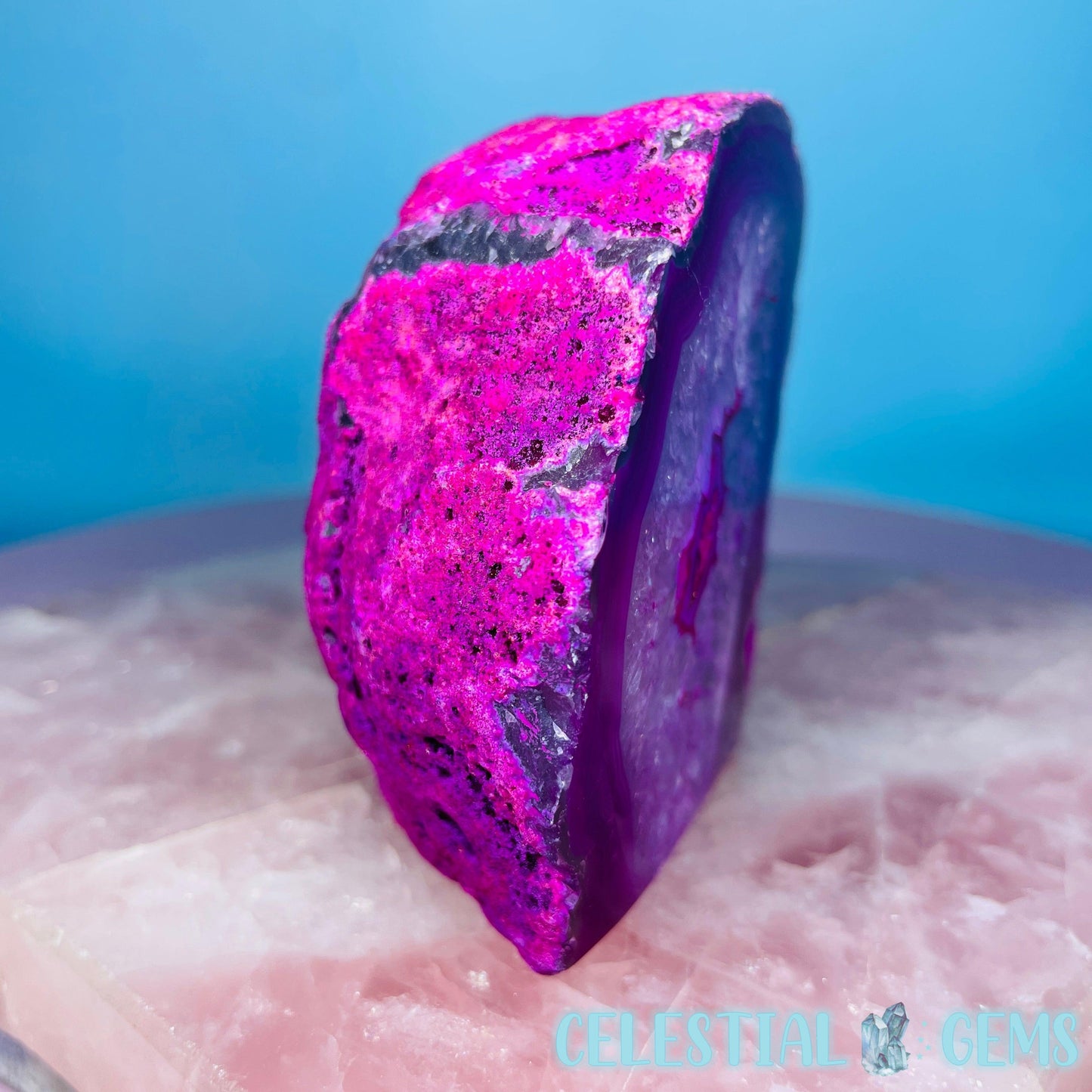 Pink Agate Semi-Polished Small Freeform