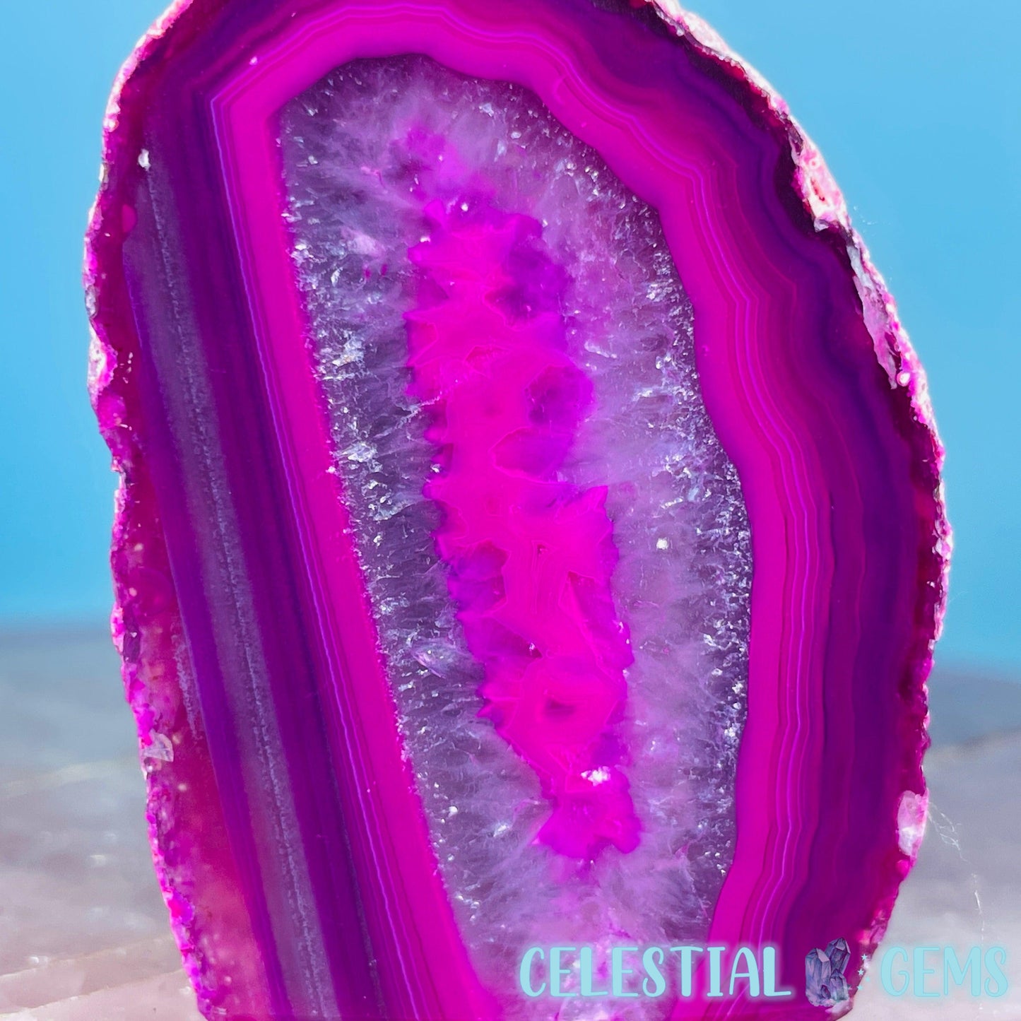 Pink Agate Semi-Polished Small Freeform