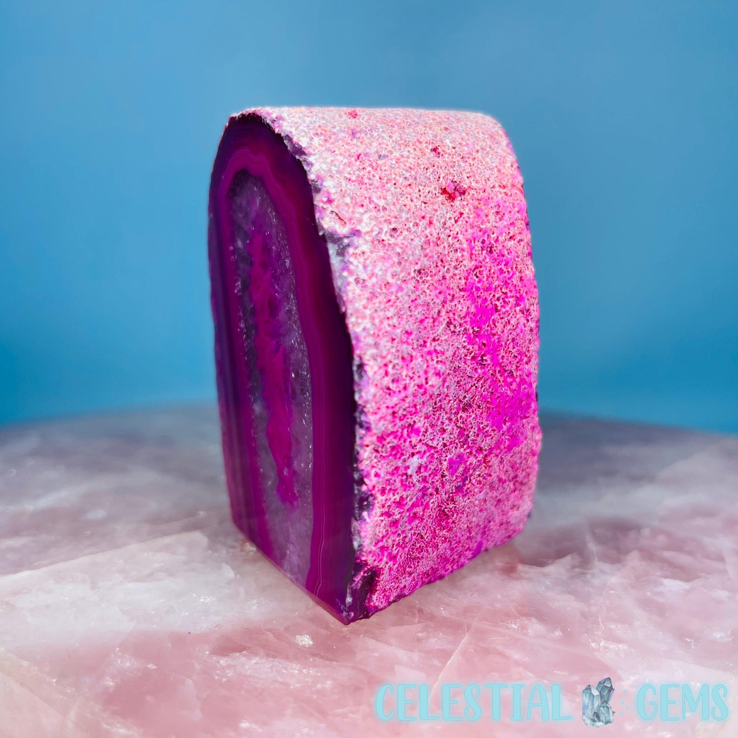 Pink Agate Semi-Polished Small Freeform