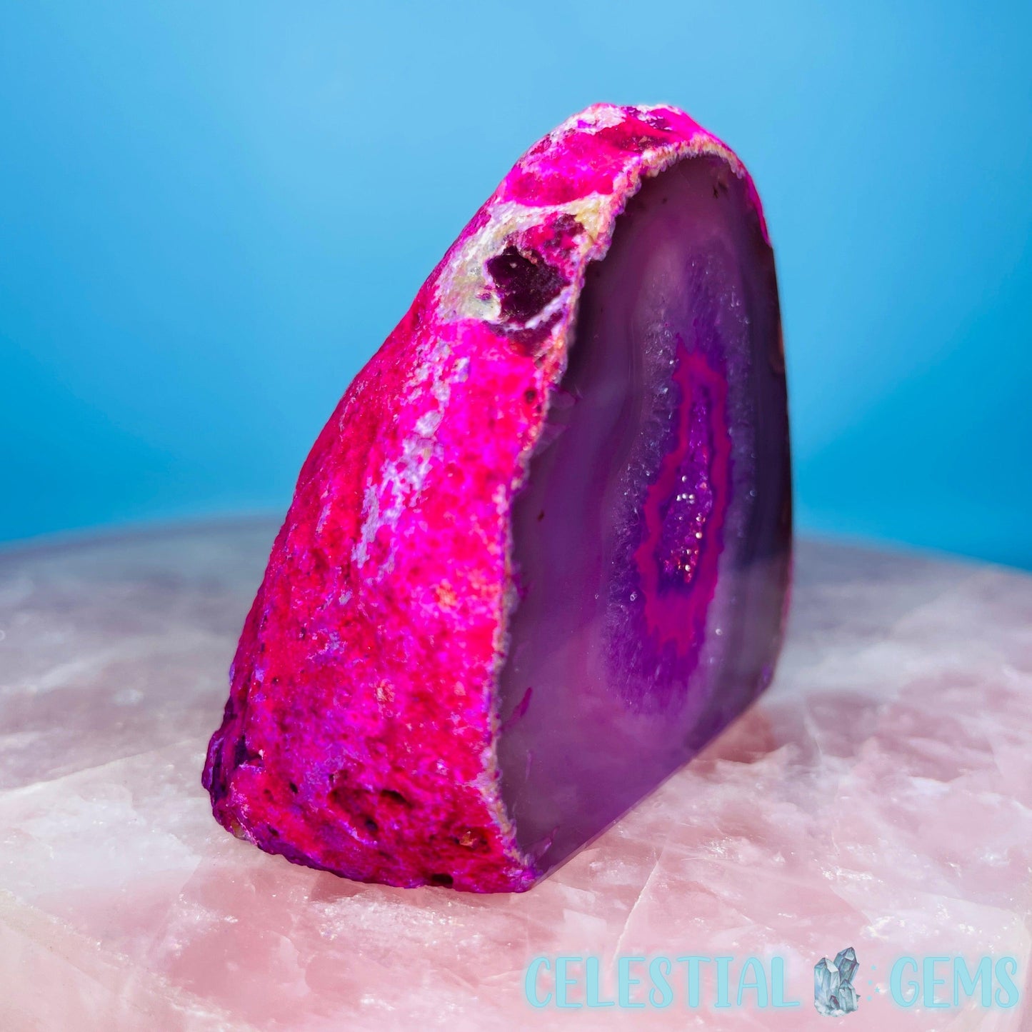 Pink Agate Semi-Polished Small Freeform