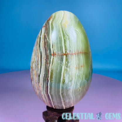 Banded Onyx Calcite Egg - Large