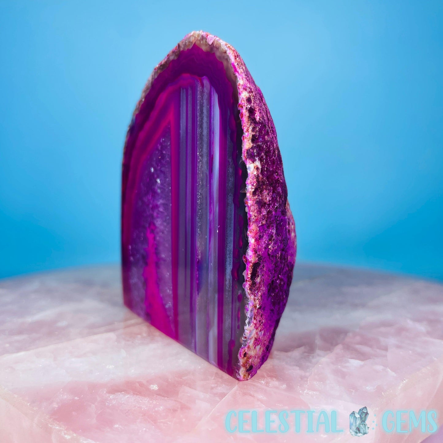 Pink Agate Semi-Polished Small Freeform