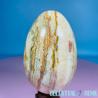 Banded Onyx Calcite Egg - Large