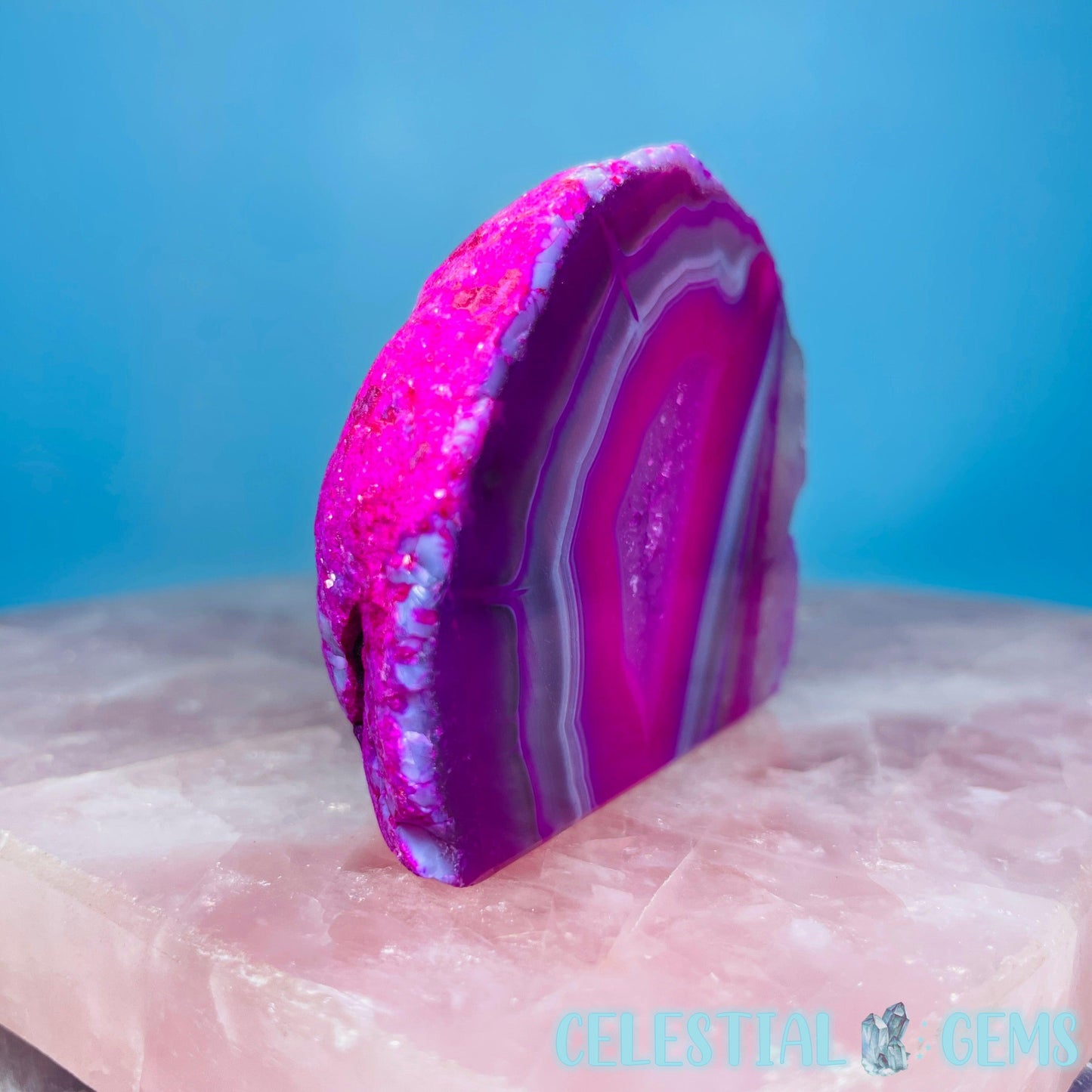 Pink Agate Semi-Polished Small Freeform