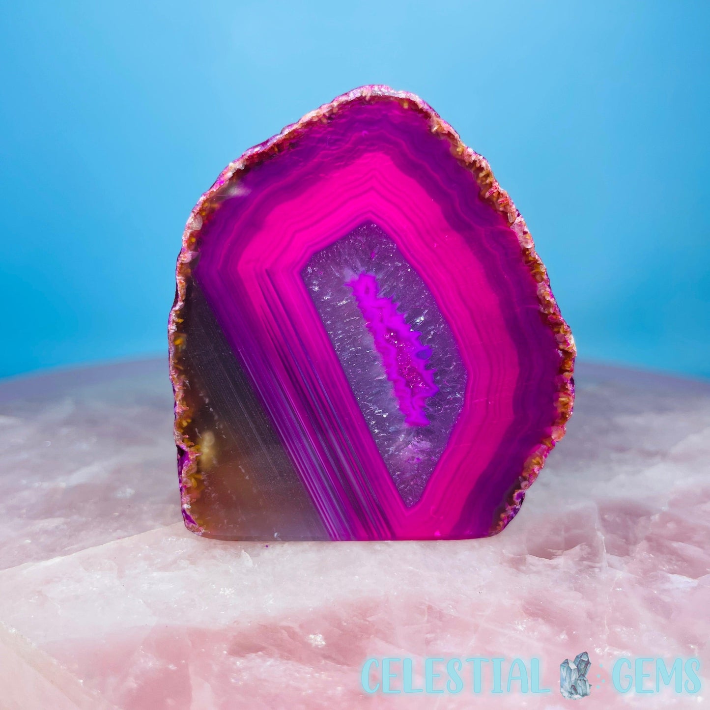 Pink Agate Semi-Polished Small Freeform