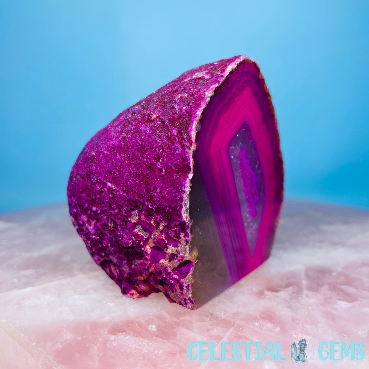 Pink Agate Semi-Polished Small Freeform