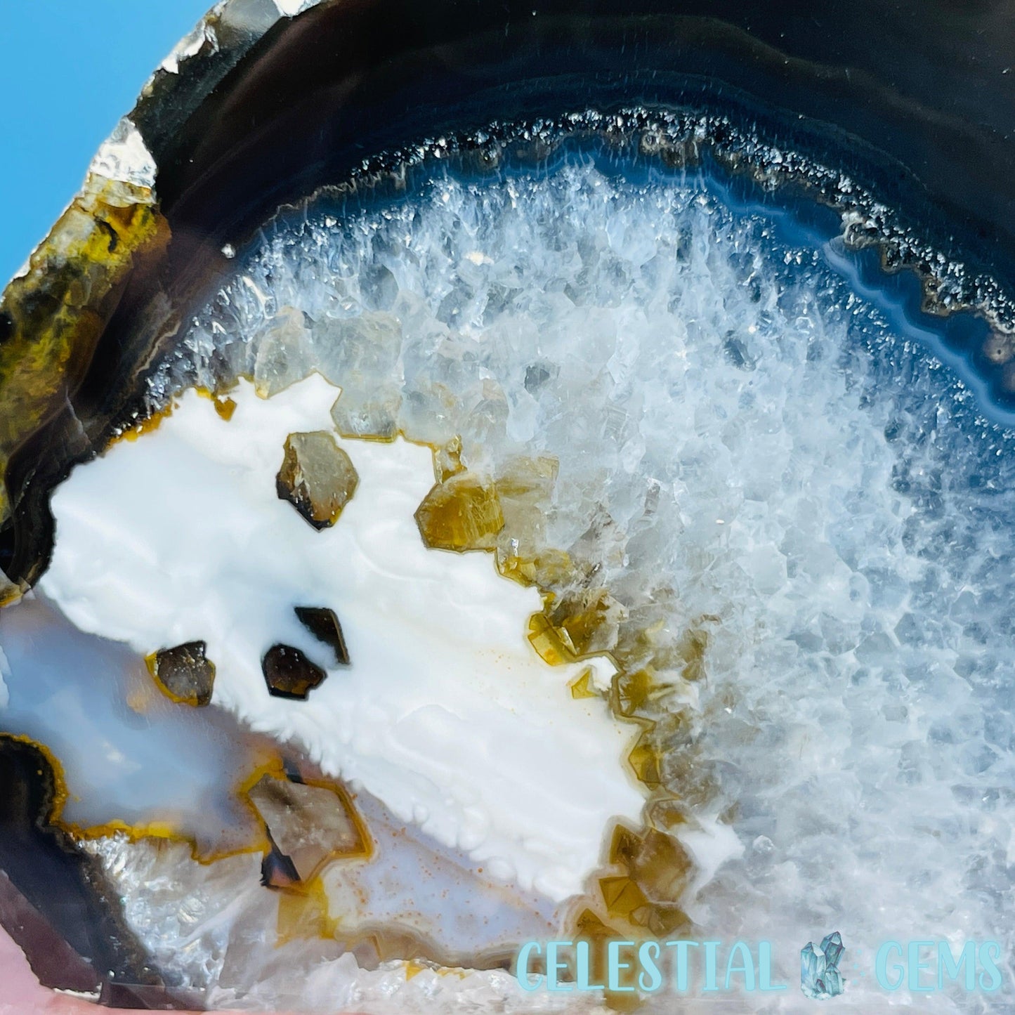 Natural Agate Semi-Polished Small Freeform