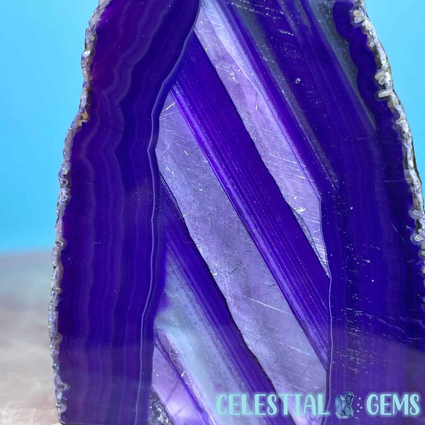 Purple Agate Semi-Polished Small Freeform