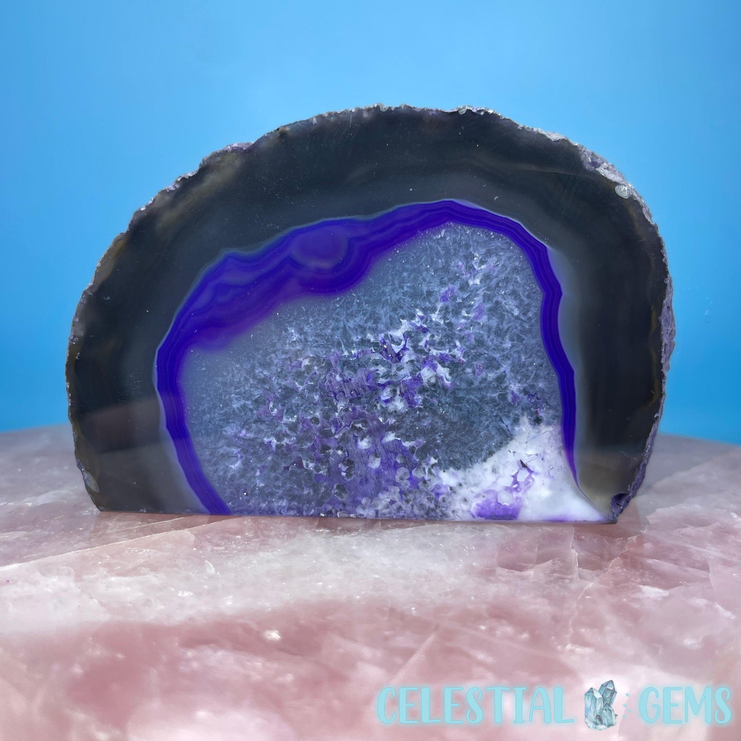 Purple Agate Semi-Polished Small Freeform