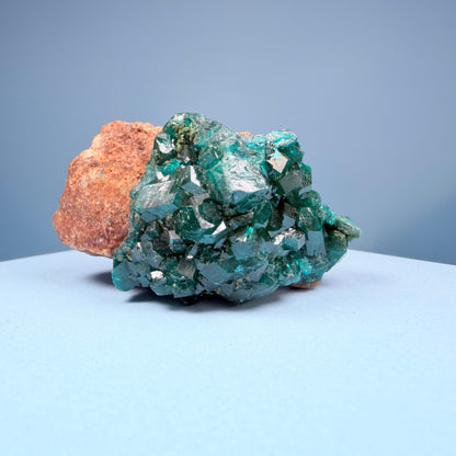Rare Dioptase Cluster Specimen (Video)
