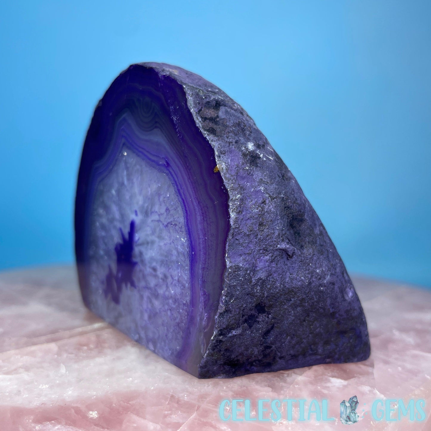 Purple Agate Semi-Polished Small Freeform