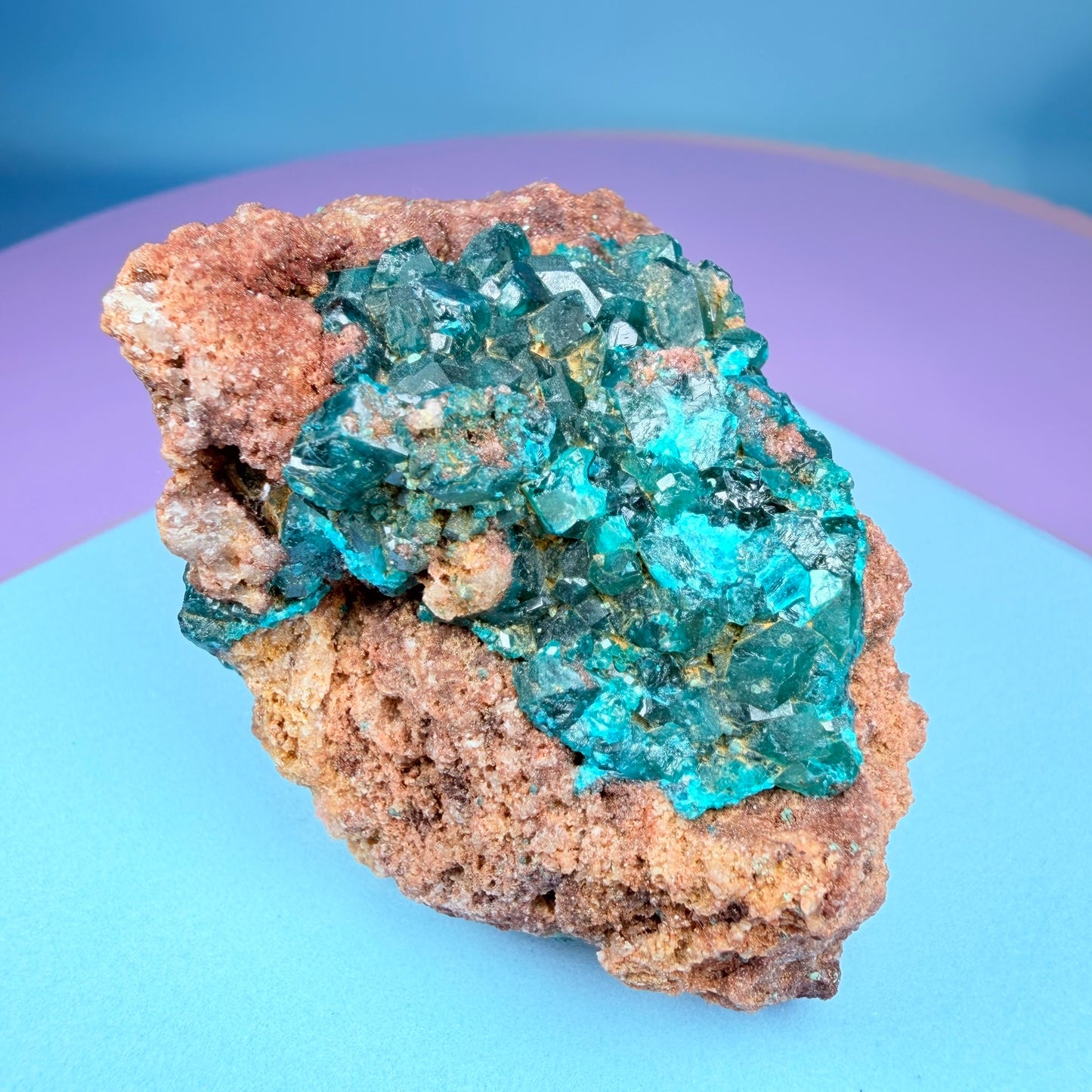 Rare Dioptase Cluster Specimen (Video)