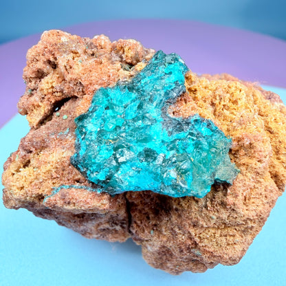 Rare Dioptase Cluster Specimen (Video)