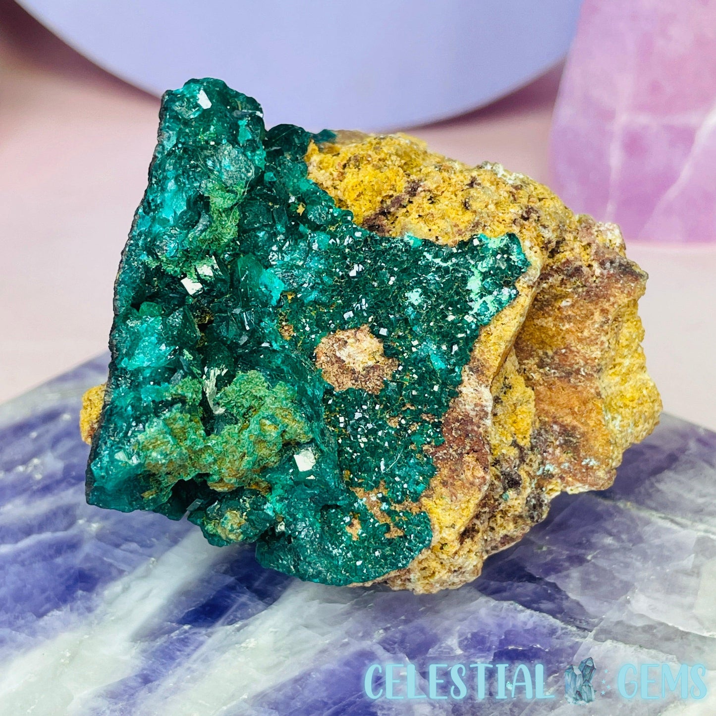 Rare Dioptase Cluster Medium Specimen B