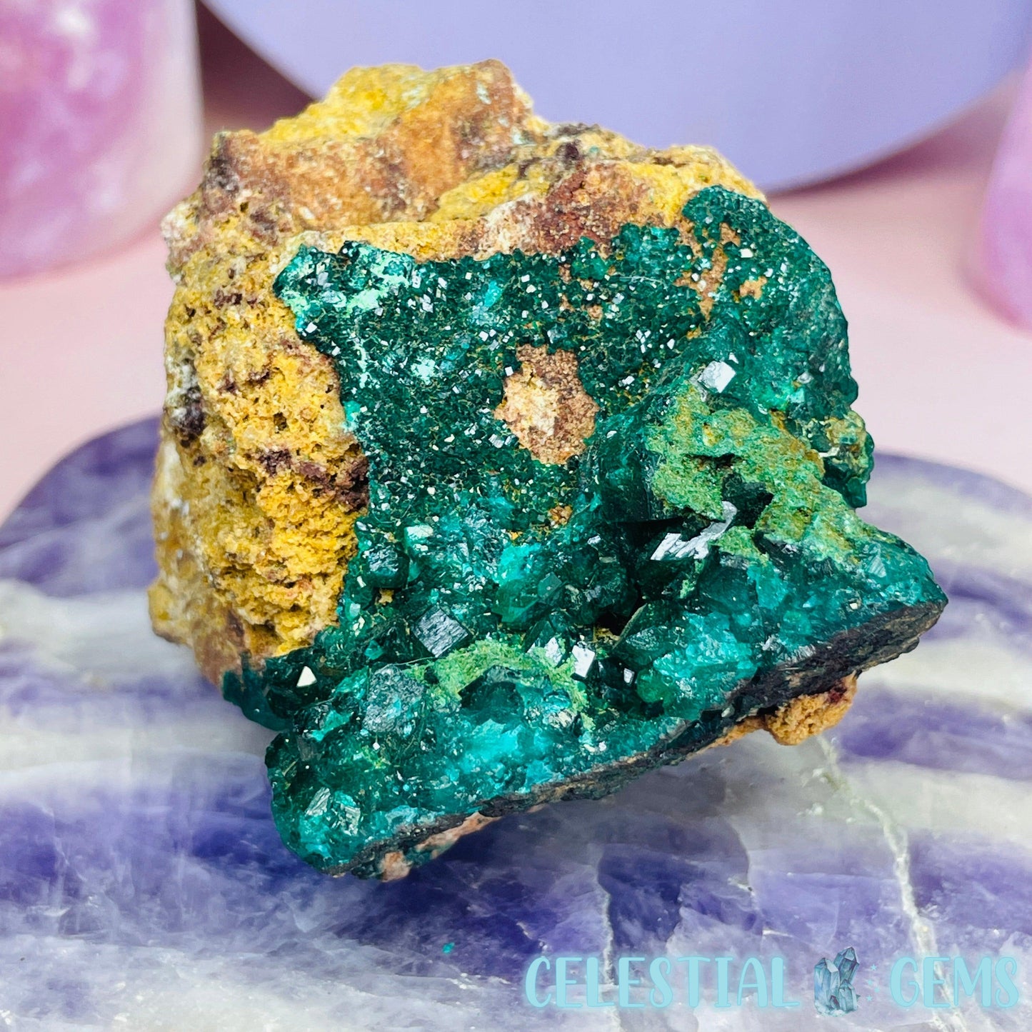 Rare Dioptase Cluster Medium Specimen B