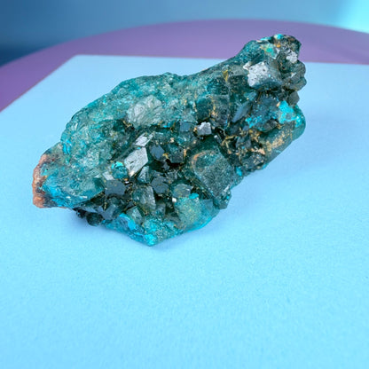 Rare Dioptase Cluster Specimen (Video)