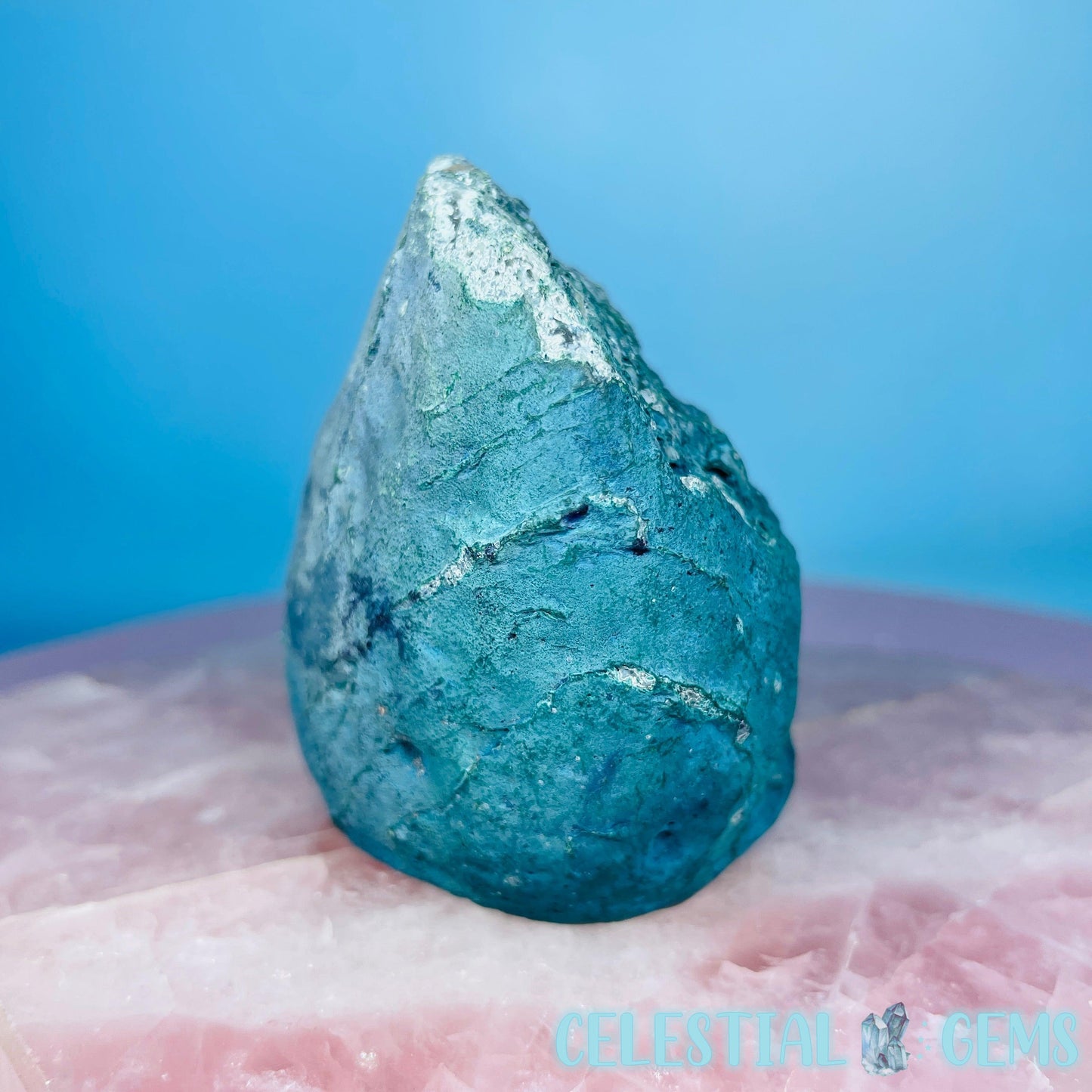 Teal Agate Semi-Polished Small Freeform