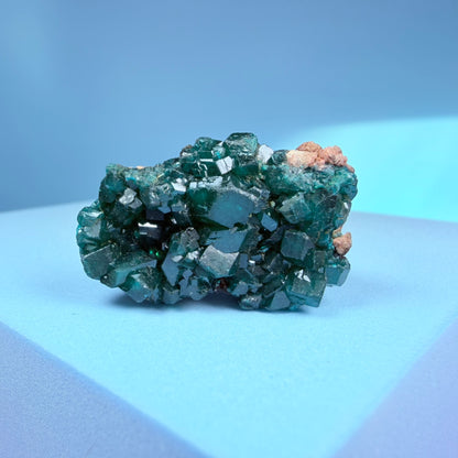 Rare Dioptase Cluster Specimen (Video)