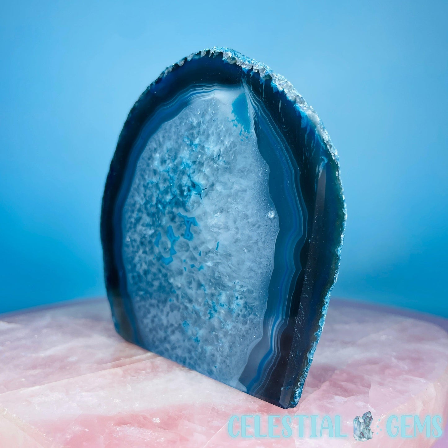 Teal Agate Semi-Polished Small Freeform
