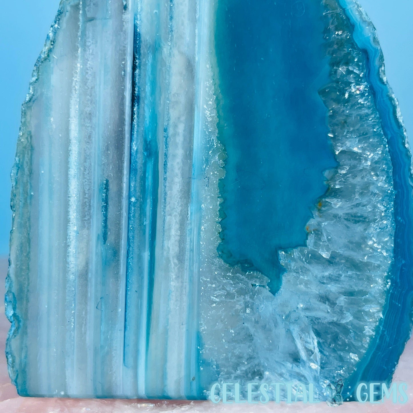 Teal Agate Semi-Polished Small Freeform