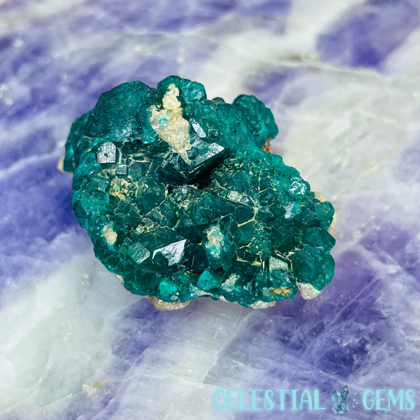 Rare Dioptase Cluster Small Specimen H