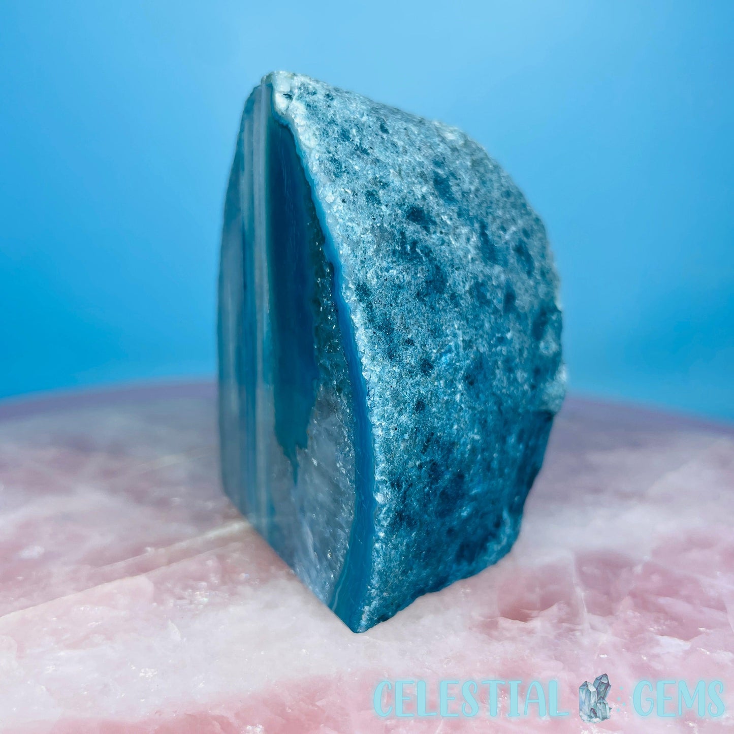 Teal Agate Semi-Polished Small Freeform