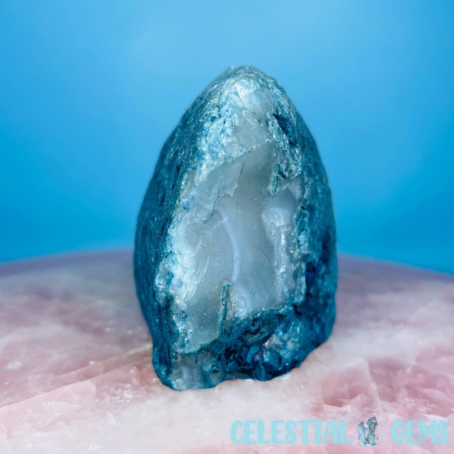 Teal Agate Semi-Polished Small Freeform