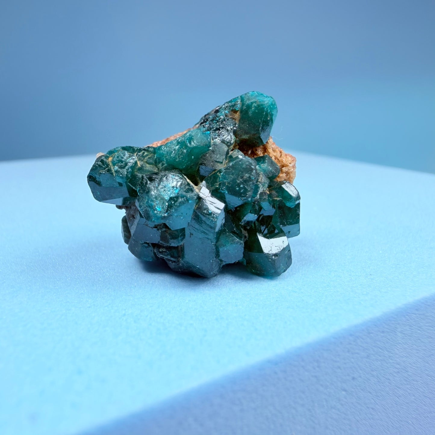 Rare Dioptase Cluster Specimen (Video)