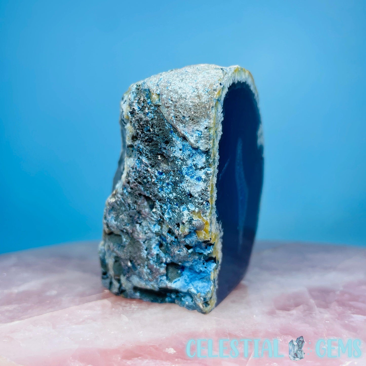 Blue Agate Semi-Polished Small Freeform